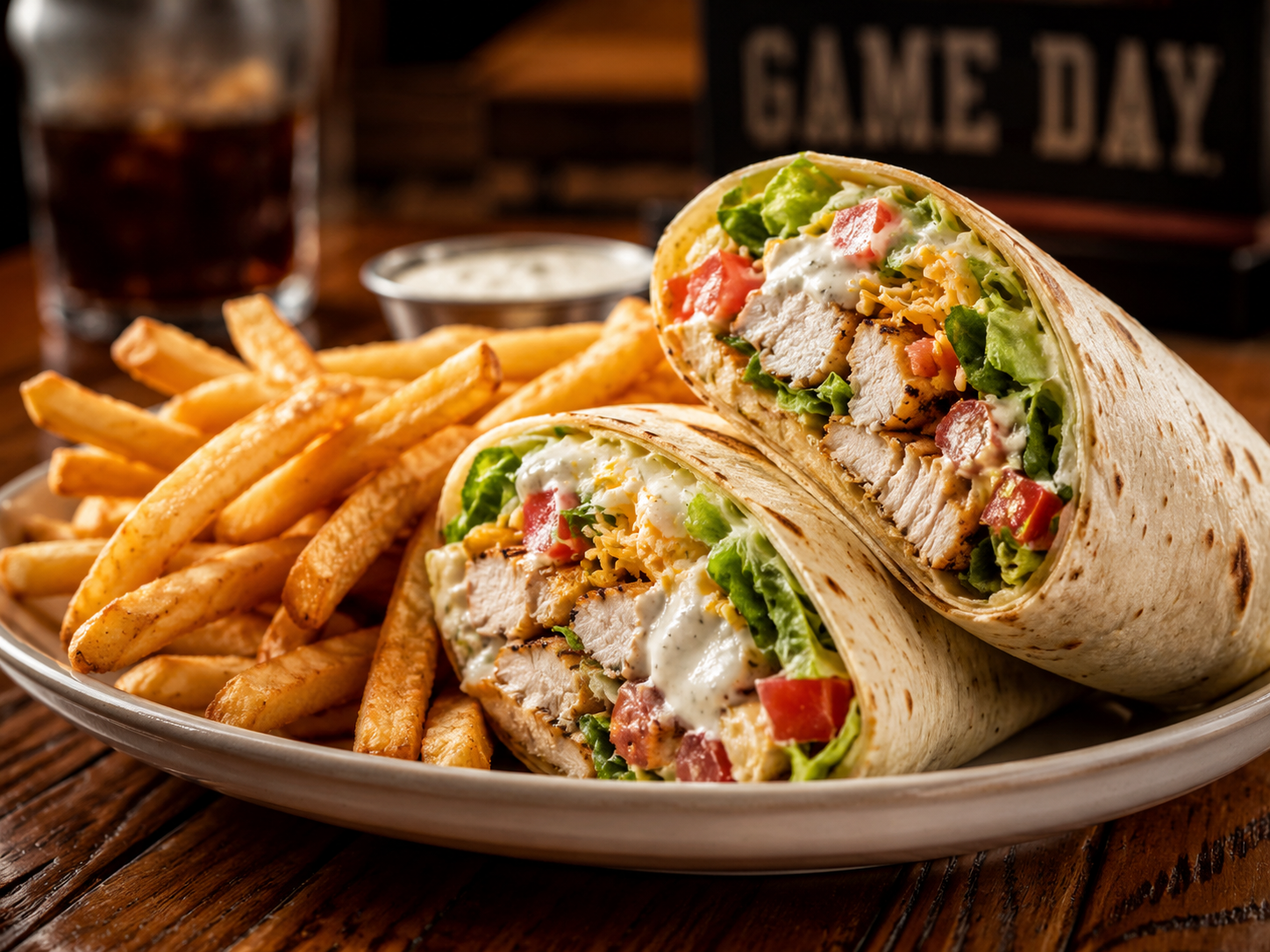 Crispy chicken wrap