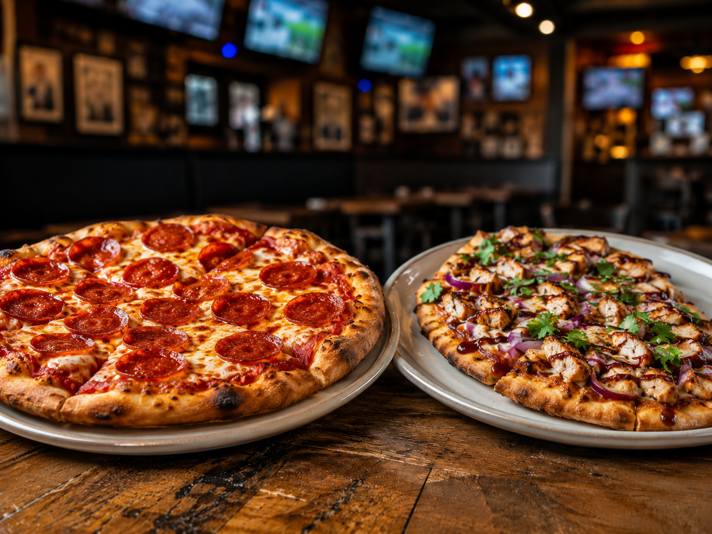 Classic pepperoni pizza